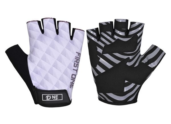 Printed Cycling Gloves - High Grip with Velcro Strap, Premium Quality & Breathable Design