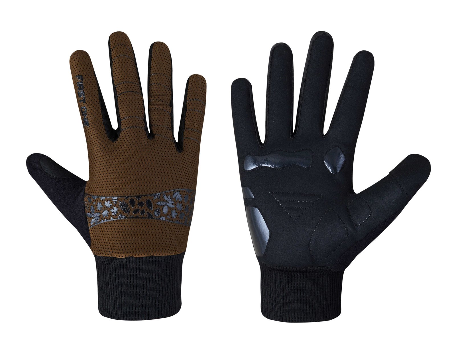 Full Finger Cycling Gloves – Brown Neoprene, High-Quality, Perfect Fit with High Grip for Optimal Control