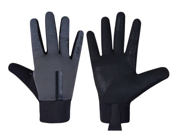 Best First One Industries Cycling Gloves – Grey Mesh Fabric with Elastic Closure, Warm Winter Gloves for Ultimate Comfort