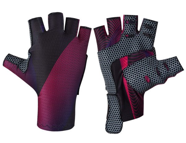 Purple Cycling & Fishing Gloves – Perfect Grip, Long Wrist Support & Custom Fit for Optimal Performance