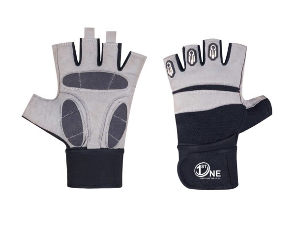 Black & White Weightlifting Gloves – Premium Grip and Support for Enhanced Performance