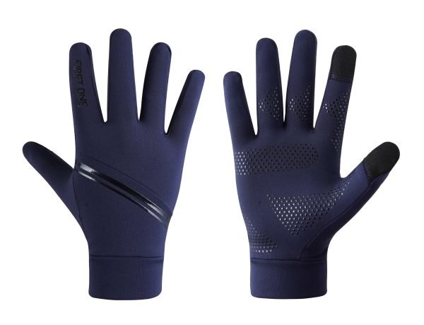 First One Industries Premium Black Cycling Gloves - Windproof, Waterproof & Thermal Winter Gloves